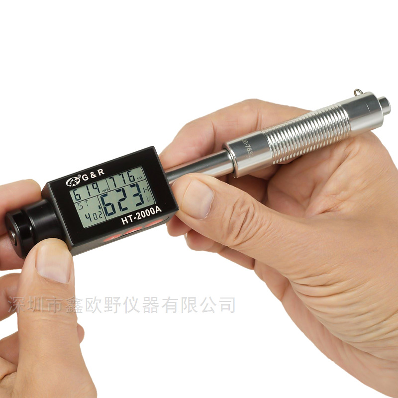 杰瑞HT-2000A 美国G&R现货 一体式电子数显里氏硬度计配硬度块