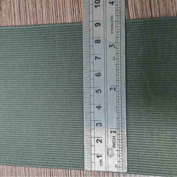 90mm9cm军绿色松紧带丝光带加硬浆用于手袋鞋子衣服