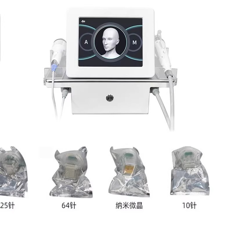 傷跡、ニキビ跡、ニキビ跡を除去するためのゴールデンマイクロニードル高周波美容器具、顔用高周波マイクロニードル器具、特殊マイクロクリスタル導入器具|undefined