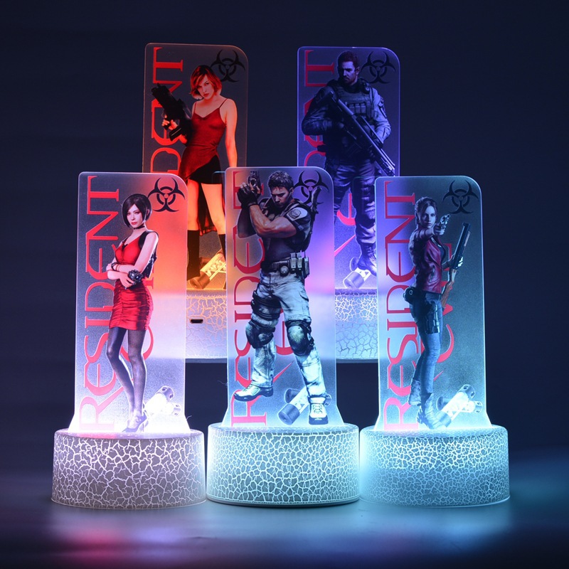 Bioquímico malvado crisis castillo serie de juegos alrededor de la tienda de guzi impresión en color 3D decoración de productos de luz nocturna al por mayor