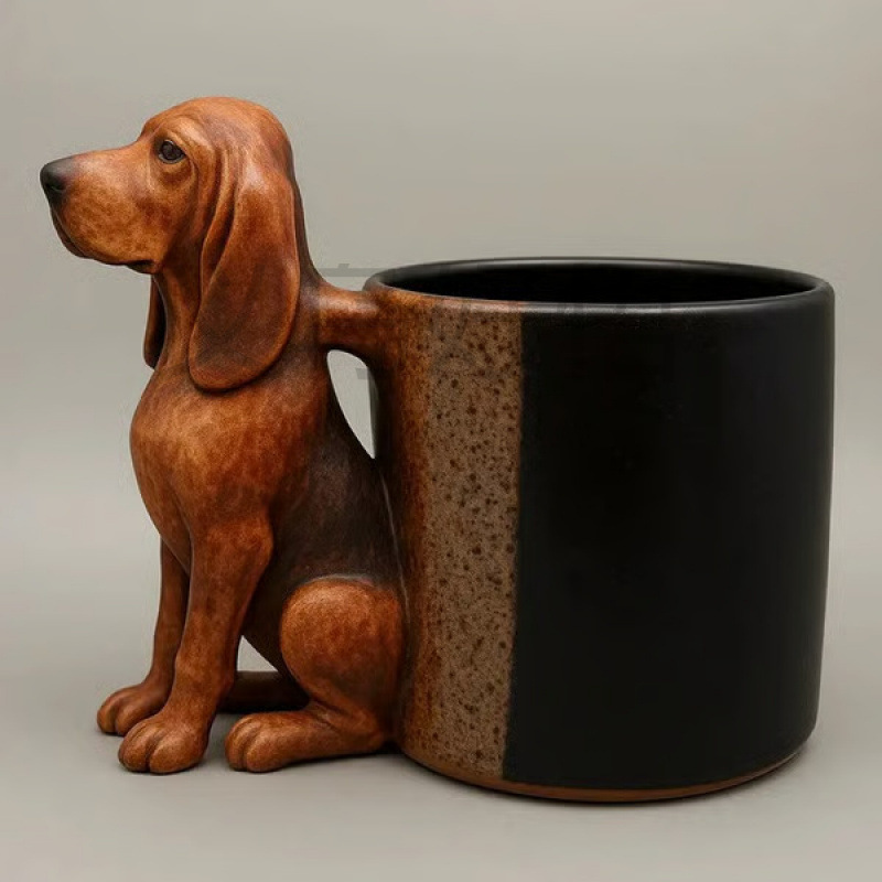 GF跨境新款Dachshund Mug树脂腊肠犬马克杯|undefined