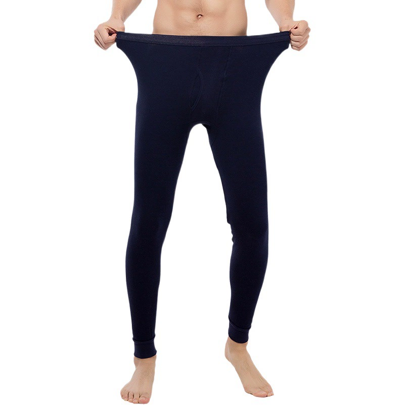 Мужские длинные осенние брюки Longsha, брюки из чистой хлопковой шерсти, облегающие брюки, одинарные тонкие одиночные брюки, мужские осенне-зимние теплые