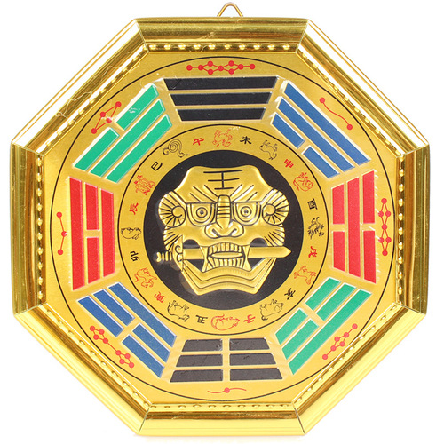 Manufacturer of Phnom Penh Painted Tiger Head Bagua Mirror, Animal Head Bagua Mirror Ornaments and Pendants, Bagua Mirror Crafts