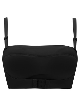 Tubo superior sin tirantes ropa interior de las mujeres delantera y trasera hebilla antideslizante engrosada pequeño pecho recogido envuelto pecho sin costuras sujetador invisible 927