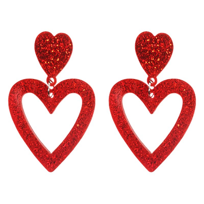 Любовь Серьги блеск Персонализированные Мода темперамент серьги женские преувеличенные ниша дизайн чувство Интернет Знаменитости Длинные Подвесные серьги