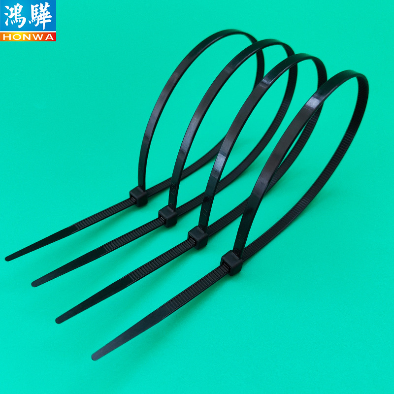 包装足数黑色尼龙扎带5*200mm pa66材质束带4.8*200mm 一包500根