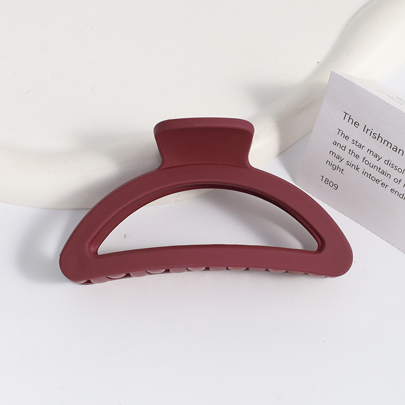 Amazon Venta caliente Frosted clip grande geométrica trasera horquilla elegante temperamento tiburón clip de alto grado tocado