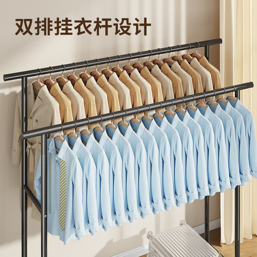 Floor-standing indoor clothes drying rack simple household clothes drying rod clothes rack clothes drying rack balcony dormitory clothes drying rack