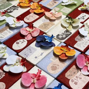 �����m���^���滨��ӡ�zƬ���ػ�9cm���ֶYDIY�Y�л�Y�b���