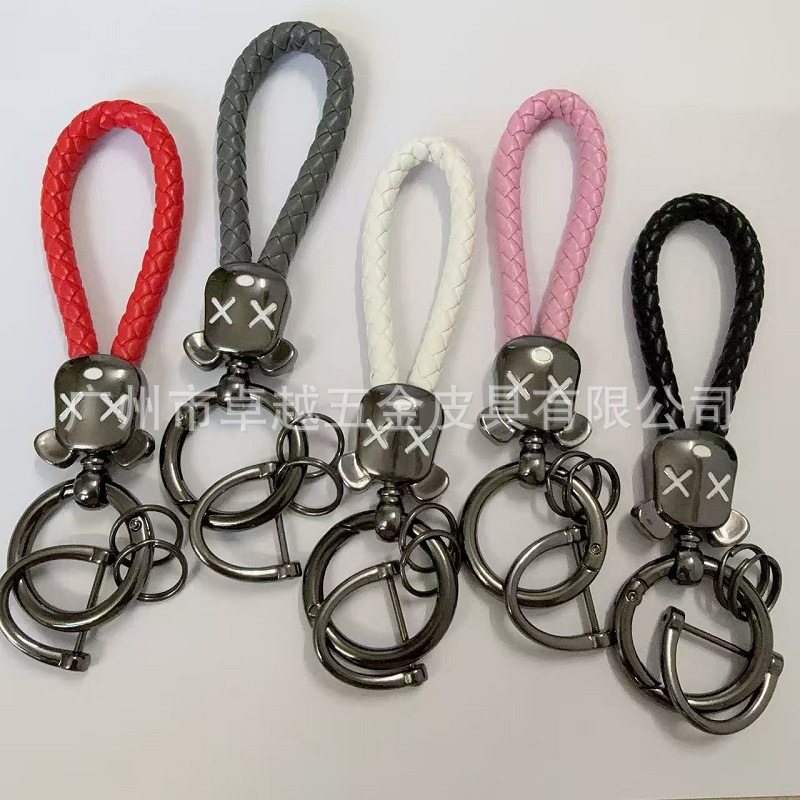 Wholesale Keychain Accessories, Colorful Charms, Pet Metal Open Rings, New Hot-Selling Items for Cars and Bags