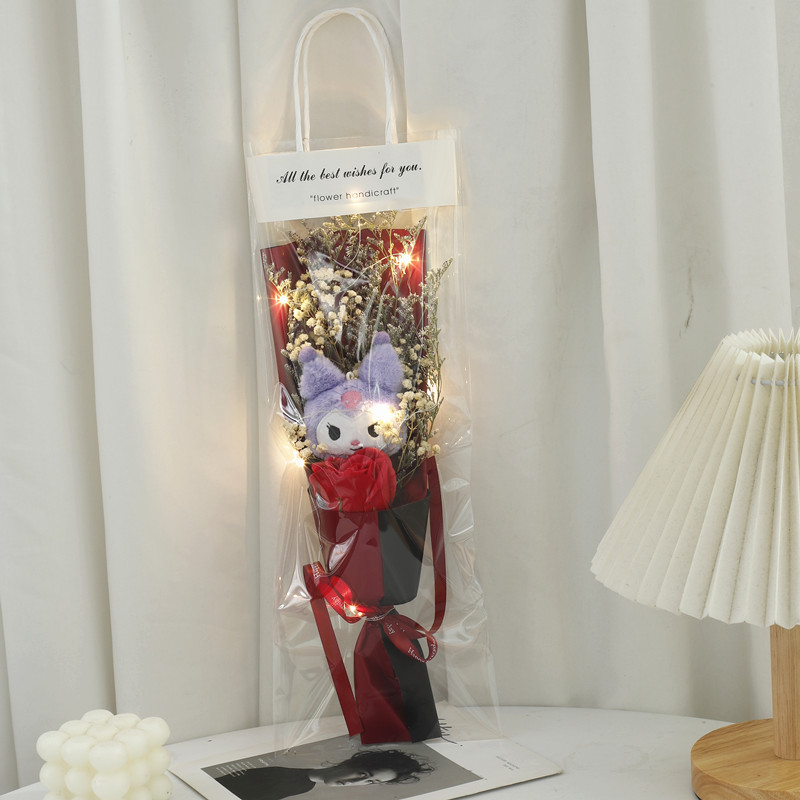 520 Día de San Valentín Nueva muñeca de bolsa Coulomi Ramo de jabón de rosa Regalo para novia masculina y esposa