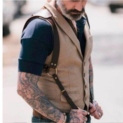 Moda nueva europea y americana transfronteriza caliente de los hombres de la correa de suspensión cinturón colgante tendencia integrada en stock SY-21