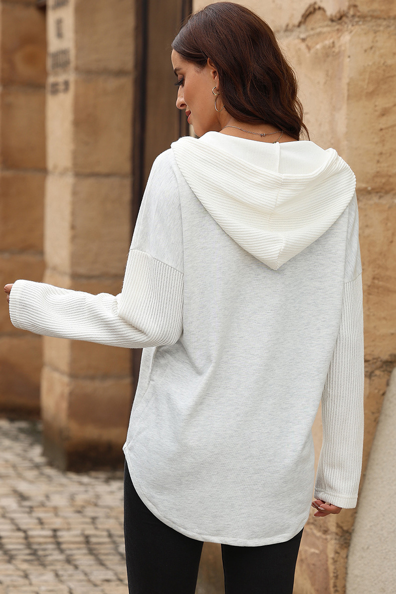 Women's hoodies birds Long Sleeve Casual Color Block Solid Color display picture 2