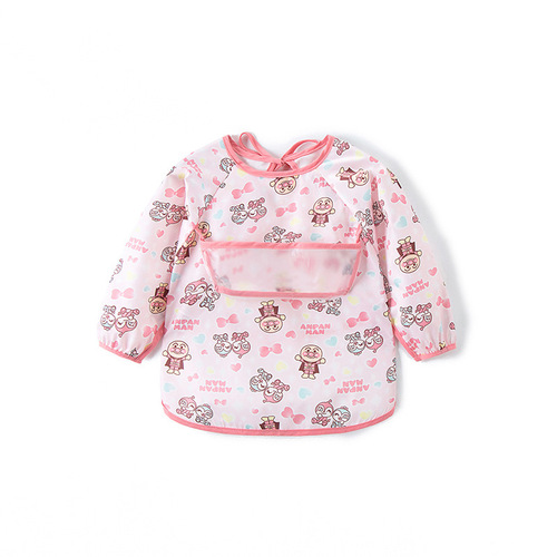 Foreign trade export children's waterproof smock baby long-sleeved eating clothes infant and toddler reverse dressing EVA bib eating pocket