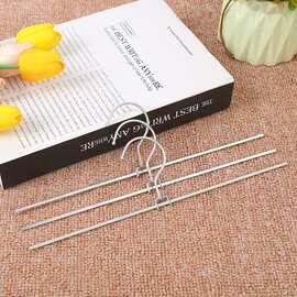 直杆箱包防尘架挂袋钩扁线裤架金属挂钩裤夹半成品配件