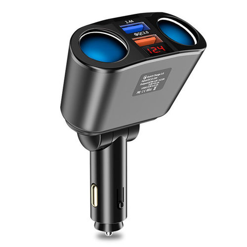Car charger ultra-fast charge, one-drag-three car charger cigarette lighter MP3 Bluetooth phone digital car accessories