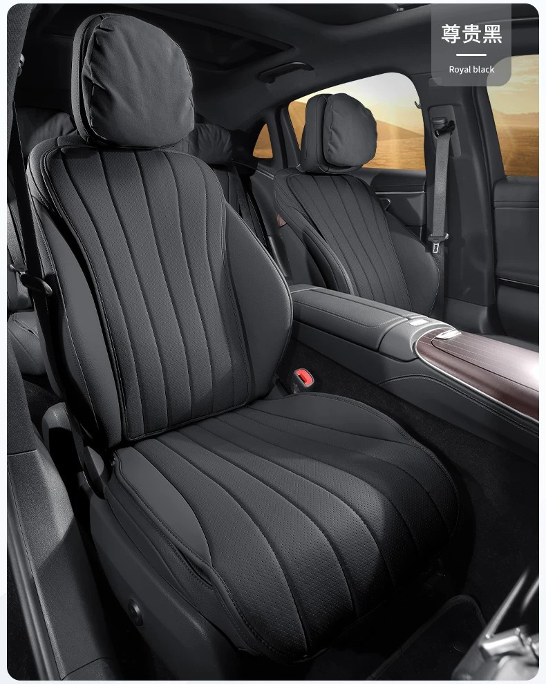 Mercedes-Benz New E-Class Special Car Seat Covers, Suitable for All Seasons, Non-Slip and Non-Shifting, Breathable Perforated Nappa Leather Seat Covers
