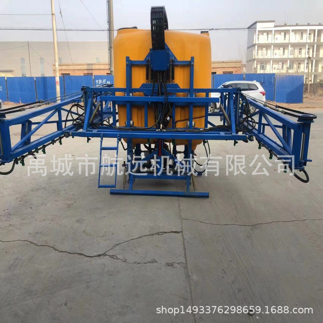 大型液压折叠的喷药机 容量1000升喷幅18米的全自动悬挂式打药机