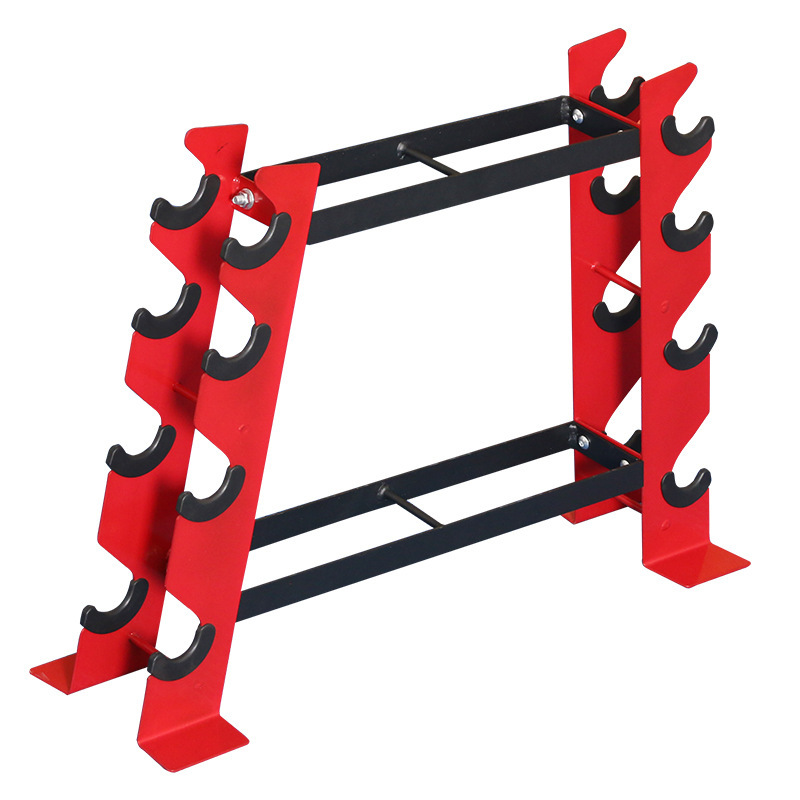 Dumbbell rack A- shaped rack women's small dumbbell rack kettle bell rack multi-functional household double-layer dumbbell bracket fitness equipment