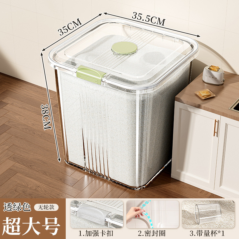 Màu xanh trong suốt 25kg - Không có bánh xe