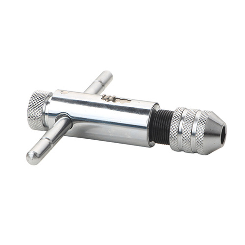 M3-M8 adjustable ratchet tap wrench, thread tapper forward and reverse wrench, manual tapping accessories tool