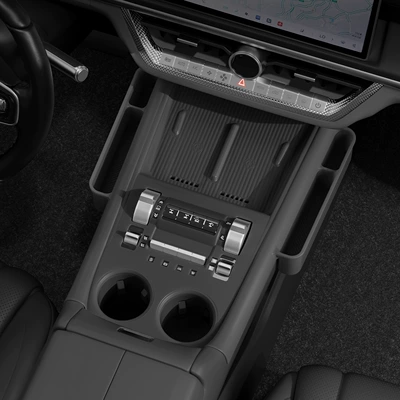 Suitable for 26 Models of Tank 500Hi4-Tz: Central Control Silicone Pad, Wireless Charging, Gear Storage Box, Panel Decoration Accessories (Other Automotive Interior Supplies) - 26-tank-500-black-upper-central-control-silicone-pad