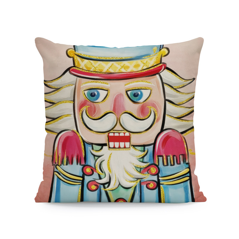 Venta caliente transfronteriza elementos de Navidad funda de almohada ambiente para el hogar sofá de decoración jardín patio festivo funda de cojín image 33