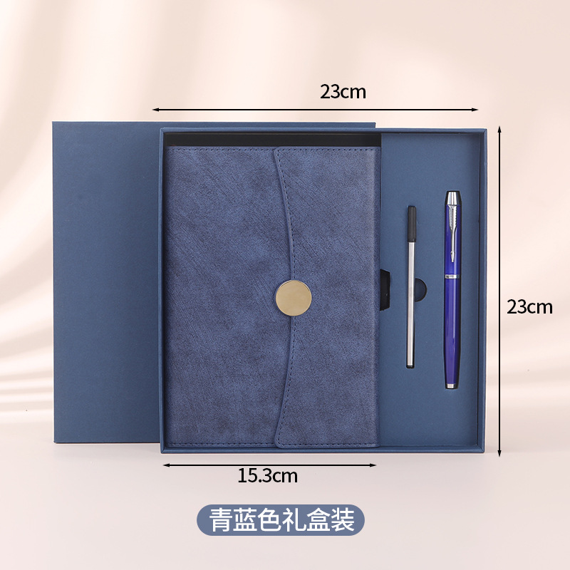 Blue notebook gift box