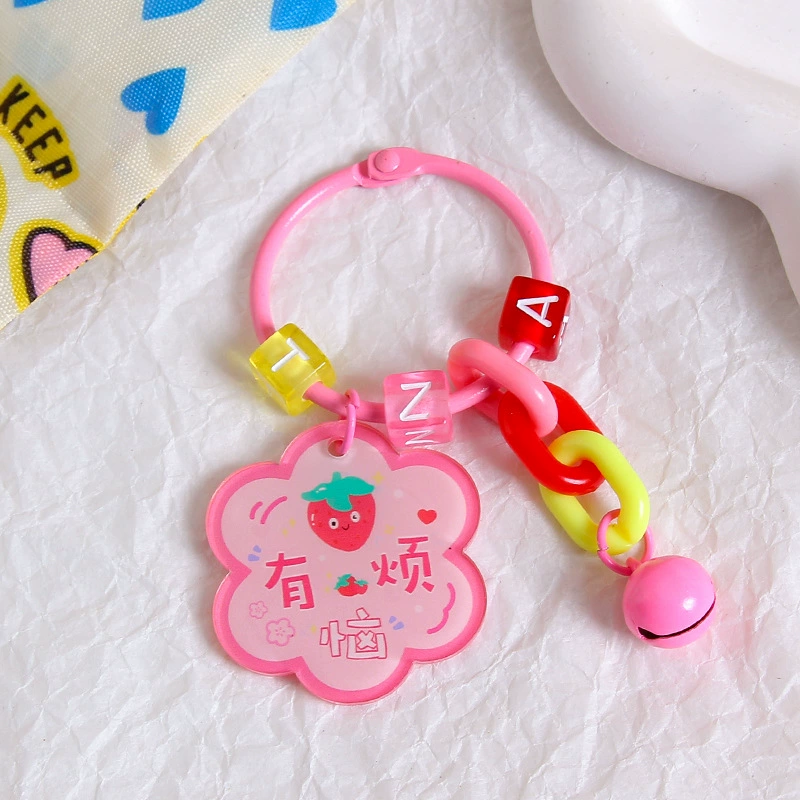 Brand creative acrylic protective amulet, keychain, transparent pendant, bag decoration, decorations
