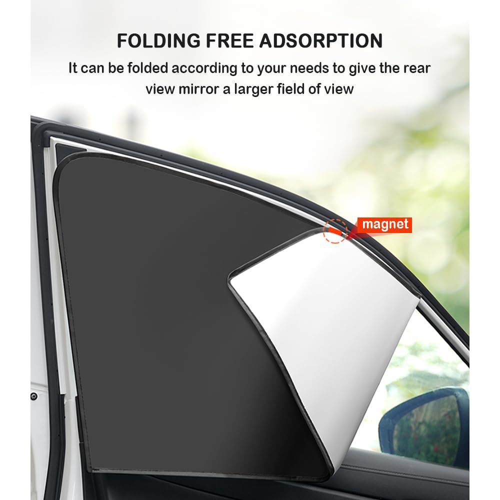 Universal Interior Diamond Pattern Car Sunshade Magnetic Rear Child Sun Protection Heat Insulation Sunshade Car Sunshade
