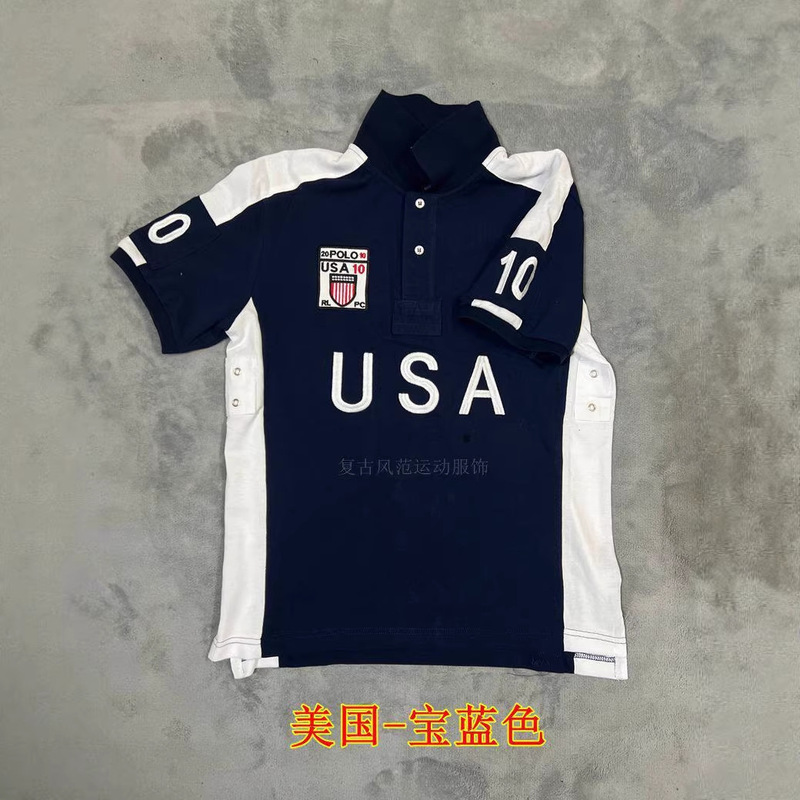 Summer Men's Cross-Border Polo Shirt, Pure Cotton, Turn-Down Collar, Large Horse Embroidery, Urban Style, Casual, Large Size, Sports Polo Short Sleeve Summer Men's Cross-Border Polo Shirt, Pure Cotton, Turn-Down Collar, Large Horse Embroidery, Urban Style, Casual, Large Size, Sports Polo Short Sleeve