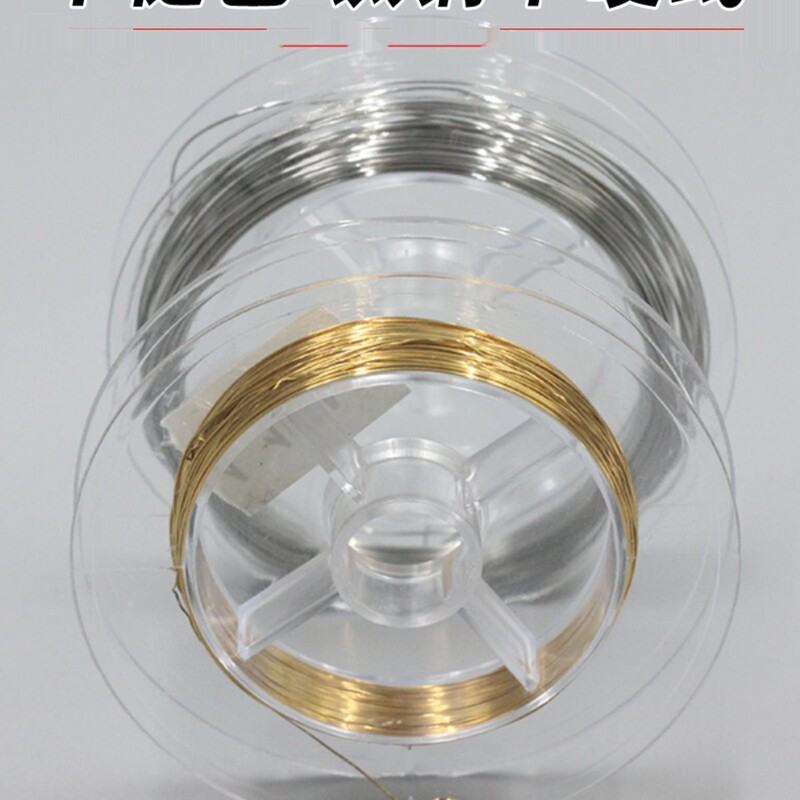 非退色ステンレス鋼チタン鋼軟線半硬線メッキ 18 k リアルゴールド巻線金線鋼線 diy アクセサリー|undefined