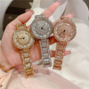 Fashionable watch, diamond encrusted, Korean style, suitable for import