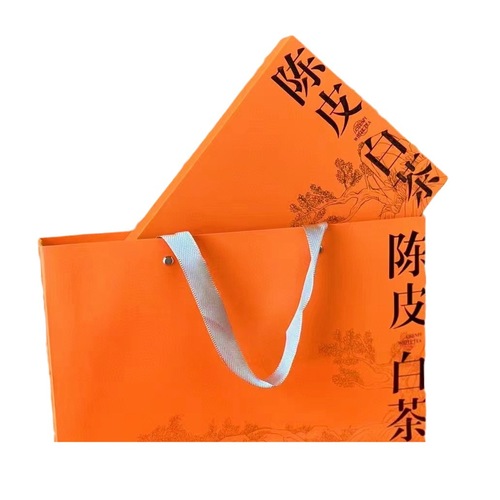 Chenpi White Tea Fuding Aged White Tea Gongmei Shoumei Small Square Tea with Xinhui Chenpi Portable Biscuit Tea 250g per Box