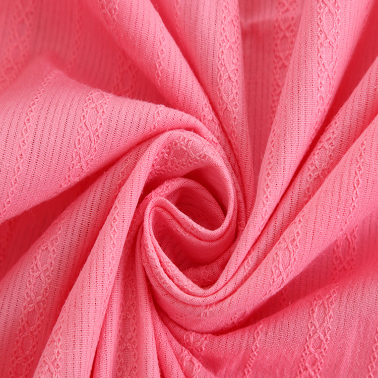 Cómodo artículo listo Jacquard sólido tejido orgánico 100% algodón