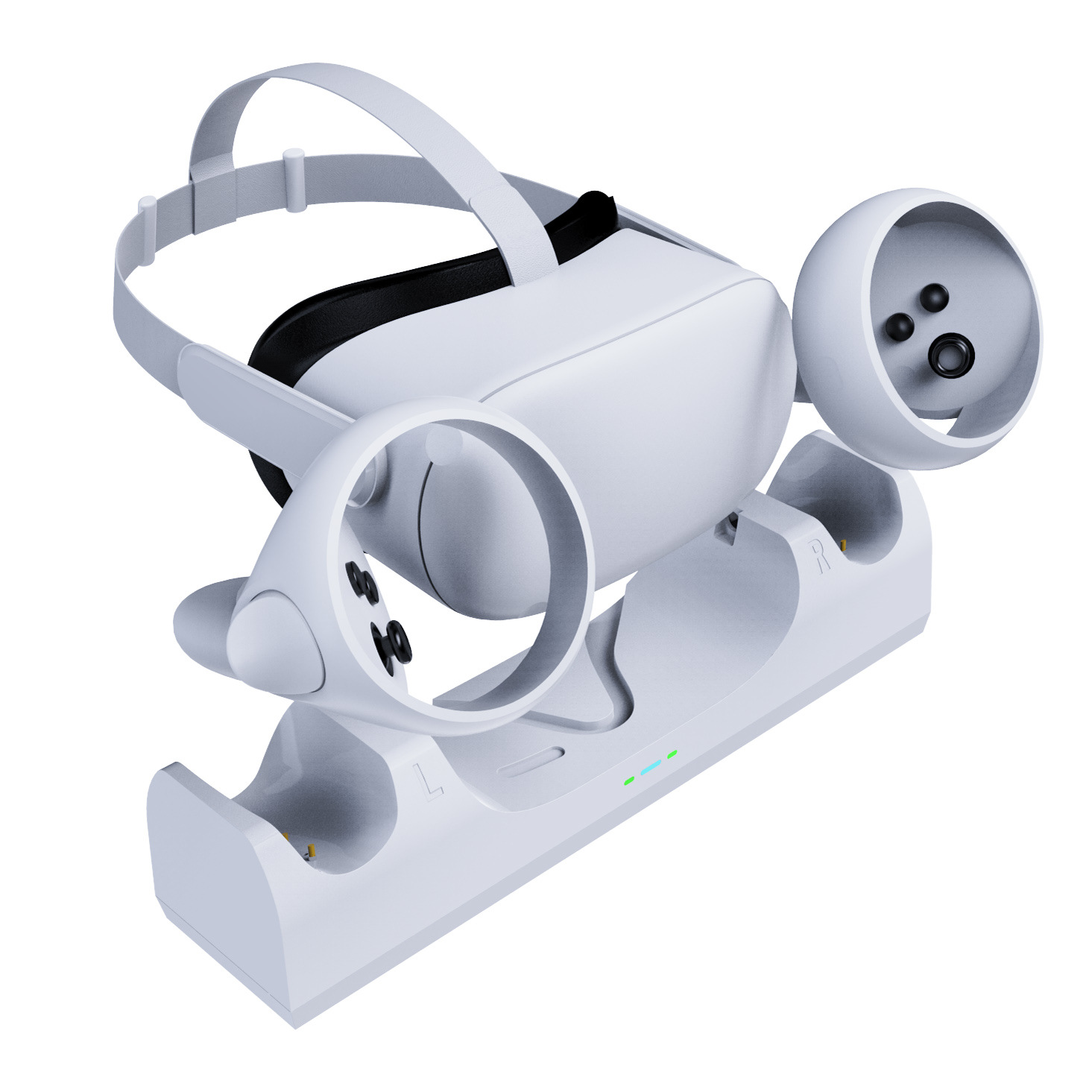 Oculus Quest 2 VR casco traje de carga VR de almacenamiento base de carga juego accesorios periféricos