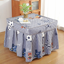 新款烤火桌子罩套烤火罩正方形长冬季保暖加厚电炉罩取暖桌四方