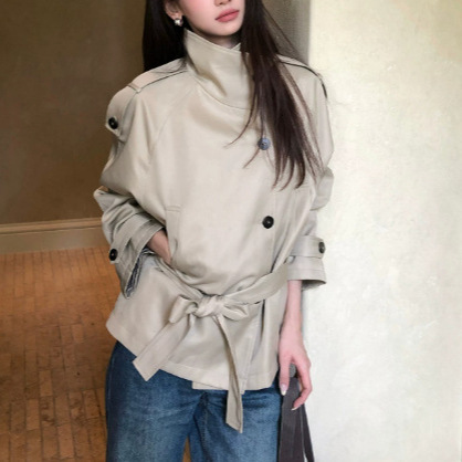 ICELOMLLY Anthony short stand-collar windbreaker jacket, new autumn collection, suitable for workwear