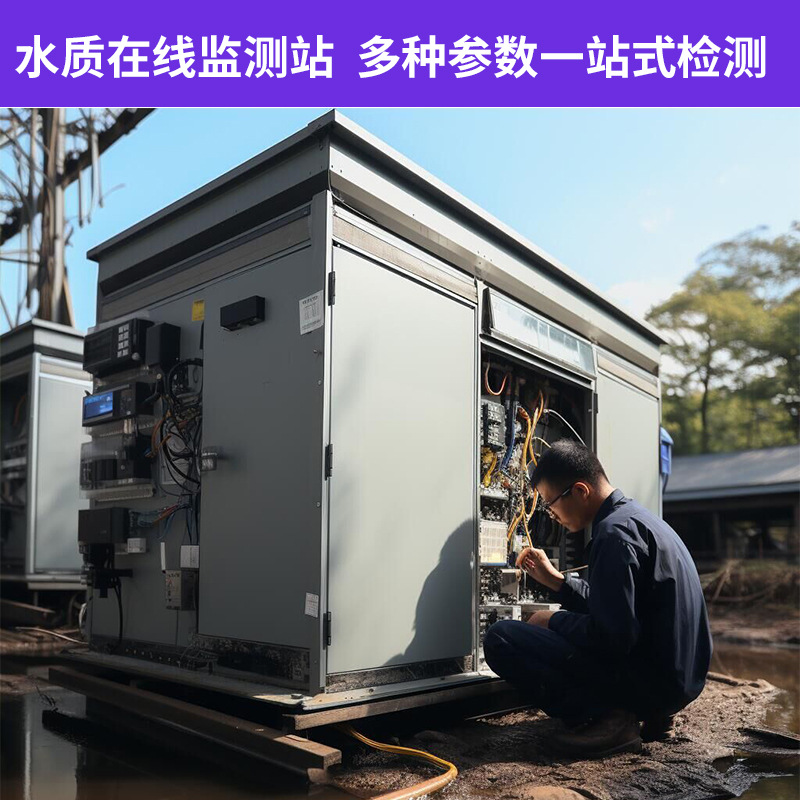 一体化水质自动监测微站 工业污水废水河流湖泊COD氨氮总磷监测仪