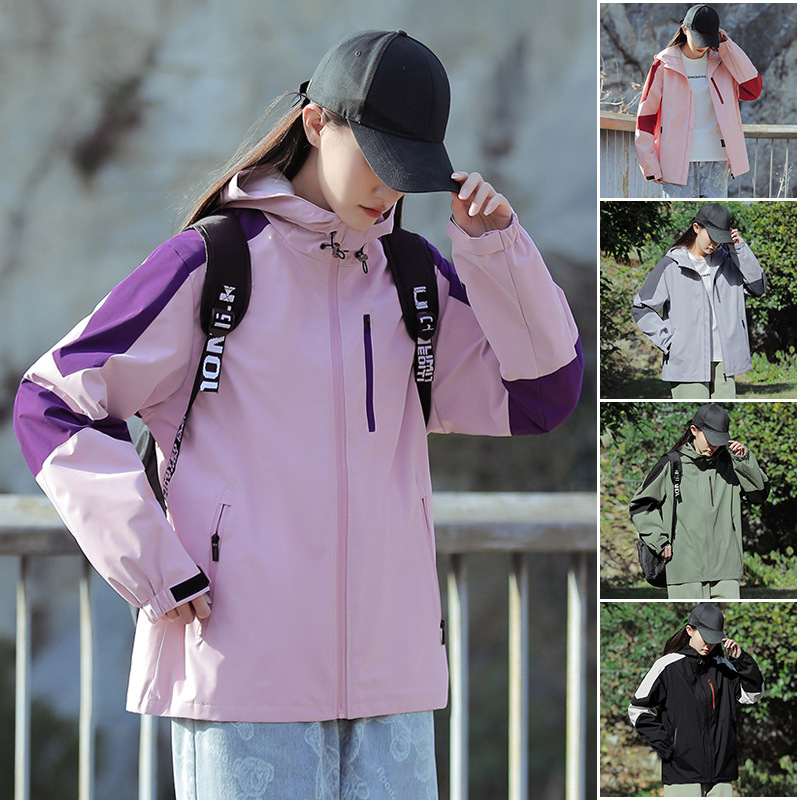 Fashionable windproof waterproof climbing travel sports jacket for…