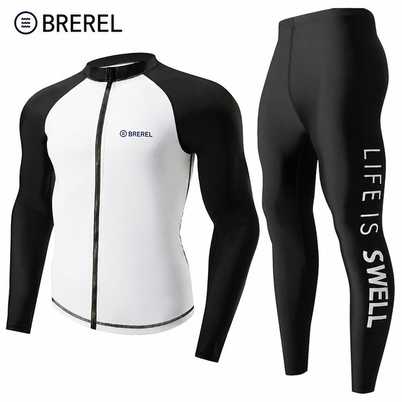 Diving Suit Men's Quick-drying Sun Protection Swimsuit Jellyfish Surfer Suit Slim-fit Spa Split Long-sleeved Trousers Swimsuit Diving Suit Men's Quick-drying Sun Protection Swimsuit Jellyfish Surfer Suit Slim-fit Spa Split Long-sleeved Trousers Swimsuit