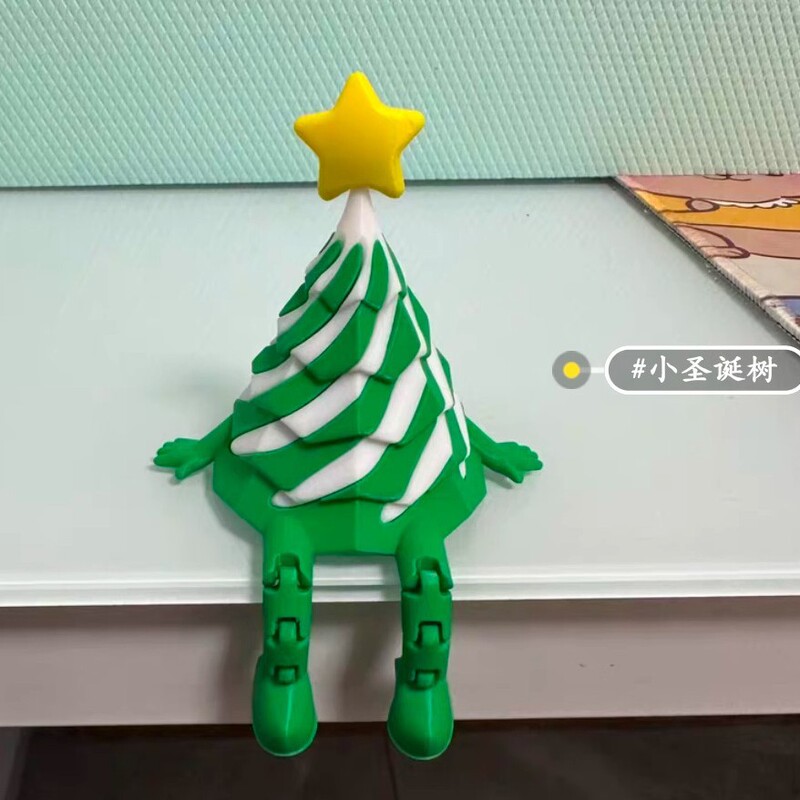 跨境爆款3D打印圣诞系列摆件圣诞树铃铛圣诞帽迷玩具模型手办|undefined
