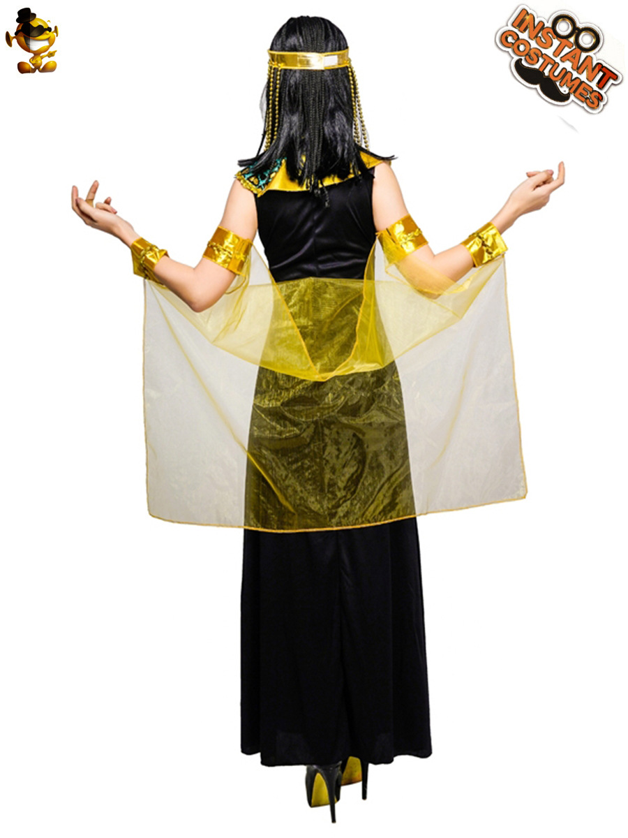 Halloween de las mujeres adultas de Cleopatra traje femenino grande antiguo egipcio reina rendimiento etapa traje de fiesta