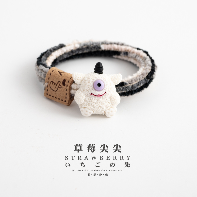 创意头绳2025新款高端橡皮筋扎头发成人好看秋冬发圈小众皮标发绳|undefined