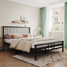 欧式铁艺床简约现代1.8米双人床铁床1.5米单人铁架床加固宿舍床