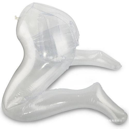 M-leg transparent inflatable skin doll male sex toy adult product penis holder soft rubber