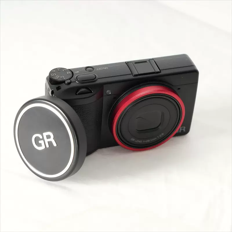 理光镜头盖GR2/GR3/GR3X 铝合金按压防尘盖批发单反相机镜头盖