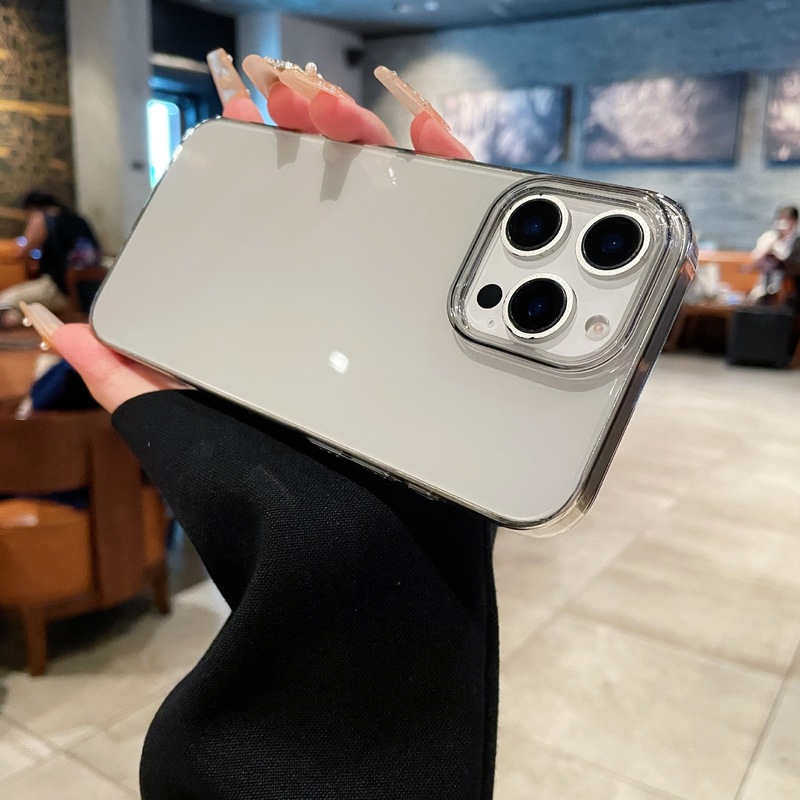 Apple 16 黄変しない DIY 素材落下防止 PC 携帯電話ケース iphone15promax 透明 PC 携帯電話ハードケース|undefined