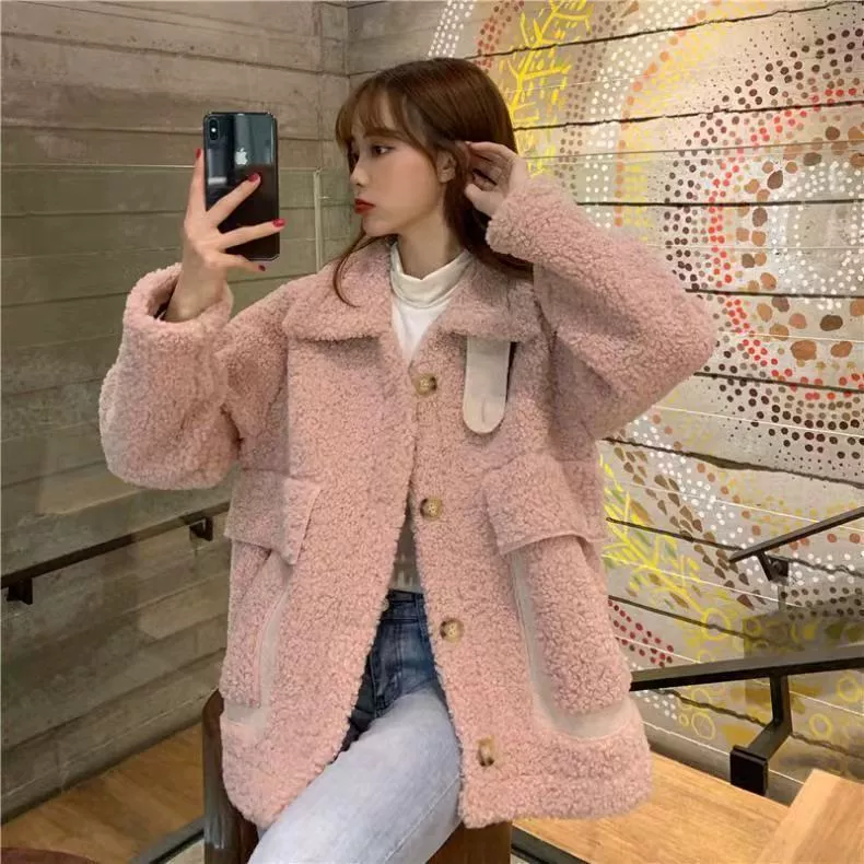 Внешняя торговля 2024 новый пальто из овечьей шерсти