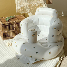 ins韩风便携式宝宝坐立洗澡浴凳防摔椅学座椅婴儿充气沙发可折叠